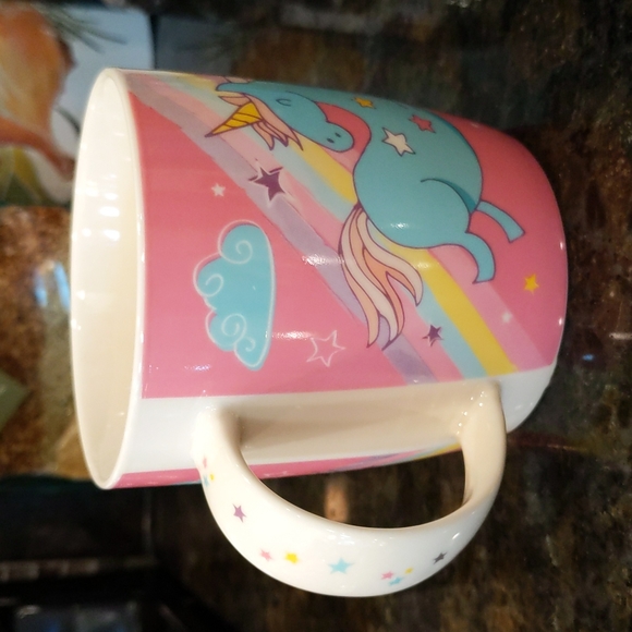 NaNa Unicorn Mug Cup Pastels German Es ist nie zu spät das einhorn zu satteln! - Picture 3 of 6